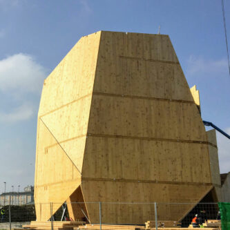 Edificio pionero en España con estructura de madera ecológica